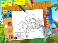 Dinosaur coloring pages - Good learning for kids Screen Shot 8