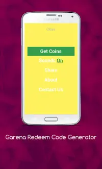 Garena Redeem Code Generator Screen Shot 3