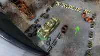 avançar militares tanque estacionamento: 3D tanque Screen Shot 1