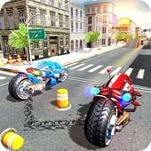 Chained Bikes 3D: Sci fi Moto Rider