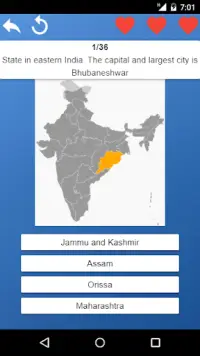 States of India - maps, capitals, tests, quiz Screen Shot 1