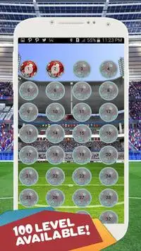 Futebol Bubble Shooter Screen Shot 1