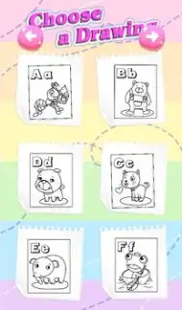 ABC Alphabet Letters Coloring Pages for Kids Screen Shot 1