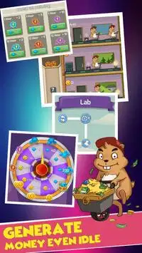Idle Hamster Tower Tycoon: Gold Miner Clicker Screen Shot 3