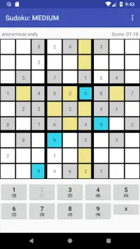 Sudoku (free, no ads) Screen Shot 3