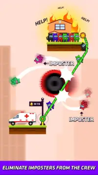 Rope Hero Rescue : Saviors and Imposters - IQ Game Screen Shot 4