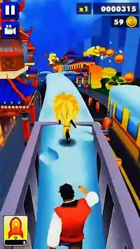 Super Stick Shadow Subway Running City Games Screen Shot 1