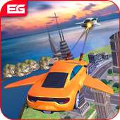 Car Flying Shooting Adventure 3D Volanti Game