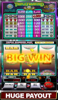 Slot Machine: Triple Diamond Screen Shot 1