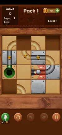 Unblock Ball - Roll & Drag Block Puzzle Games Screen Shot 1
