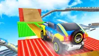 impossible stunt offroad car track type racer game Screen Shot 5