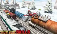 Điên Bike Stunts Train Thạc sĩ Tricky Screen Shot 1