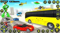 okul otobüsü robot araba oyunu Screen Shot 5