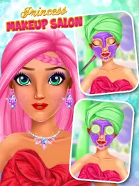 Pink Princess Makeup salon games for girls Screen Shot 1