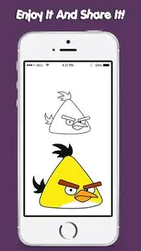 Как рисовать Angry Birds 2 бесплатно Screen Shot 3