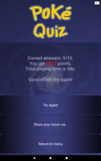 Quiz for Pokemon - I generation Screen Shot 9