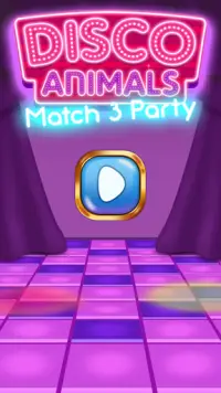Animaux de disco match 3 party Screen Shot 4