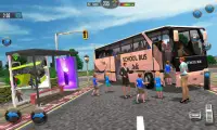 オフロードスクールバスドライバーゲーム Screen Shot 1