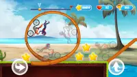 تلال موتو لعبة سباق - سوبر بوي حيلة القفز Screen Shot 4
