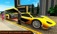 limo taxi simulator 3D mengemudi kota besar Screen Shot 0
