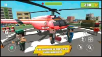 Blocky Dude Theft Crime Wars - Gangster Auto City Screen Shot 2