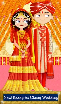 La boda india vestido encima del juego: Simulador Screen Shot 7