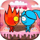 Red boy and Blue girl - Candy World Adventure