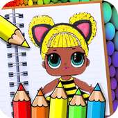 Learn to color Dolls and Princesses
