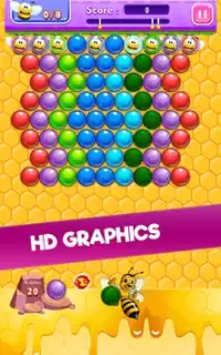 Bee Bubble Shooter Screen Shot 3