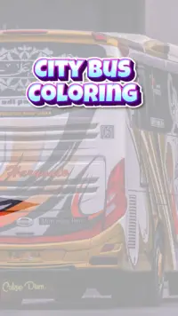 coloring the city bus Screen Shot 0