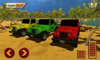 Surfista agua aventura jeep - carrera coche playa Screen Shot 2