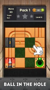 Rolling ball - slide puzzle Screen Shot 2