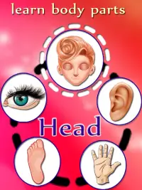 Kids Body Parts Learning Screen Shot 2