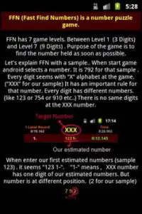 FFN Fast Find Numbers Screen Shot 4