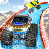 monster truck lâmina de água louca corrida 3D