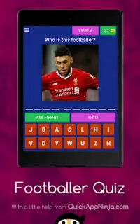 Footballer Quiz Screen Shot 10
