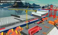 carga navio construir cruzeiro simulador: agua Táx Screen Shot 2