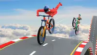 बीएमएक्स साइकिल मेगा रैंप स्टंट - साइकिल रेसिंग गे Screen Shot 0