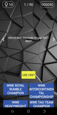WWE Wrestling Trivia Quiz Screen Shot 0