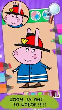 Coloring Book For Kids: Pepa Pig Screen Shot 1