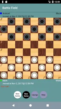 Checkers Club Online Screen Shot 1