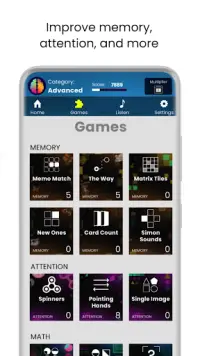 Memory games - Brain Power Screen Shot 2