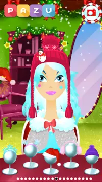 女の子ヘアサロンクリスマス-子供向けヘアスタイルゲーム Screen Shot 5