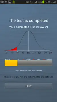 IQ measurement Screen Shot 2