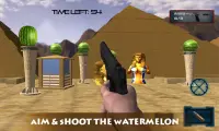 Watermeloen echte schieten avontuur - fruit spel Screen Shot 3