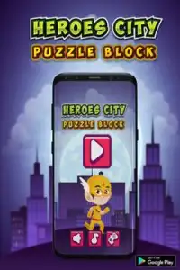 Heroes City Puzzle Block Screen Shot 0