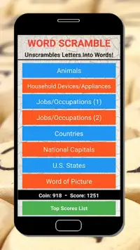 Word Scramble Screen Shot 0
