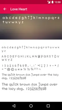 Love Fonts for FlipFont Screen Shot 4