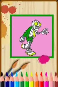 Coloring book zombie for kid Screen Shot 1