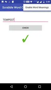 Scrabble Word Checker Screen Shot 4